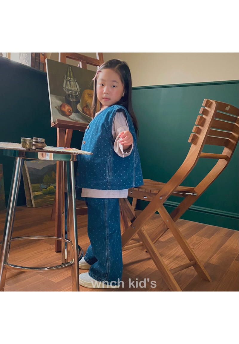 Wunch Kids - Korean Children Fashion - #childofig - Denim Vest - 7