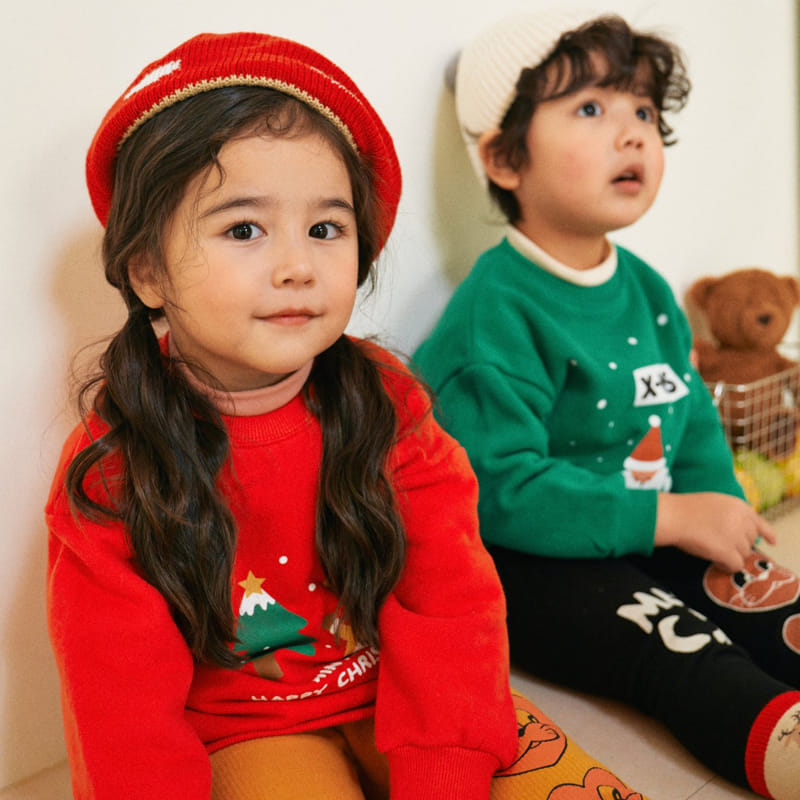 1St Blue - Korean Children Fashion - #kidsshorts - Happy Christmas Sweatshirt