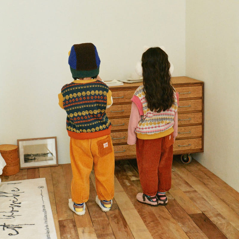 1St Blue - Korean Children Fashion - #kidsstore - Crown Rib Pants - 3