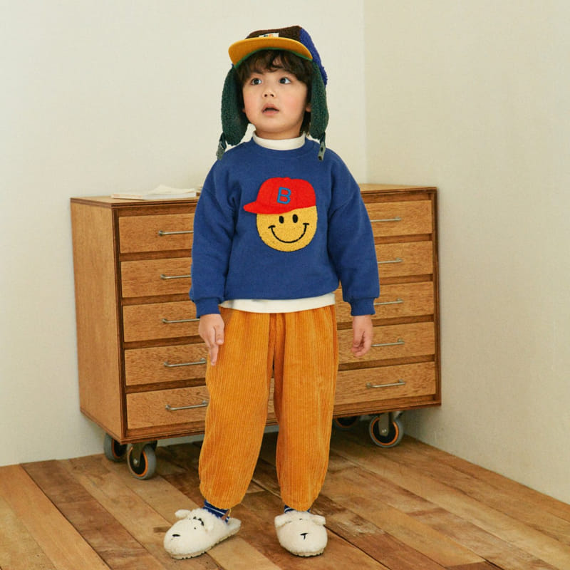 1St Blue - Korean Children Fashion - #kidsstore - Crown Rib Pants - 4