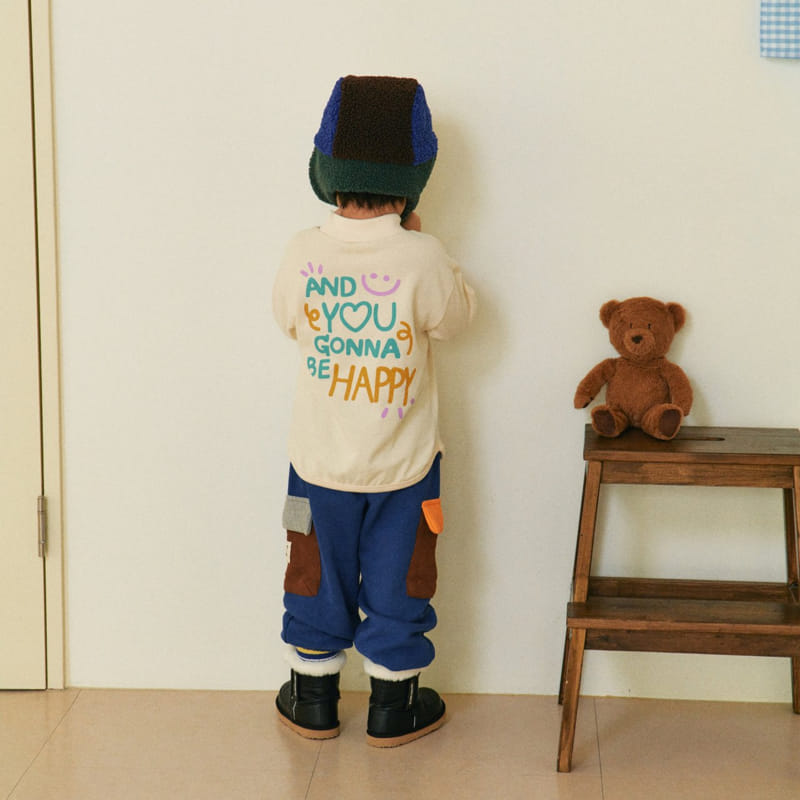 1St Blue - Korean Children Fashion - #littlefashionista - Happy Tee - 6