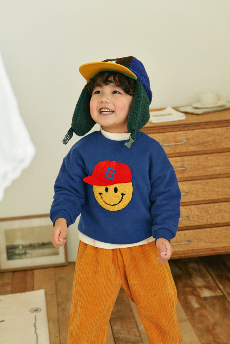 1St Blue - Korean Children Fashion - #littlefashionista - Bbogle Smile Tee - 2