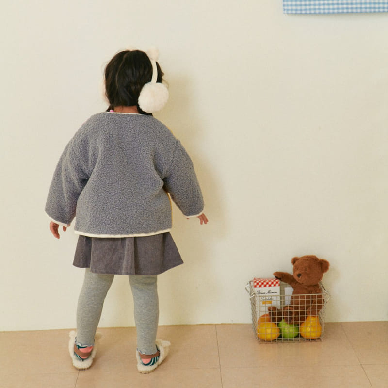 1St Blue - Korean Children Fashion - #magicofchildhood - Heart Pocket Skirt Leggings - 11