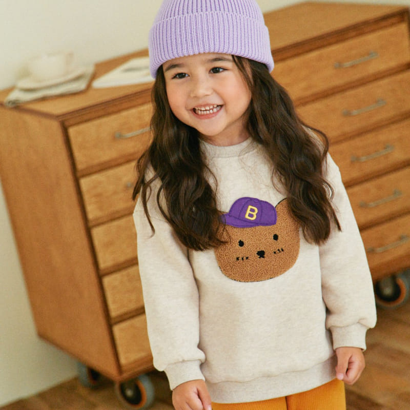 1St Blue - Korean Children Fashion - #minifashionista - Bbogle Bear Tee - 3