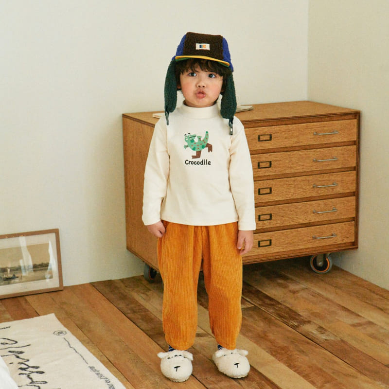 1St Blue - Korean Children Fashion - #minifashionista - Crown Rib Pants - 8