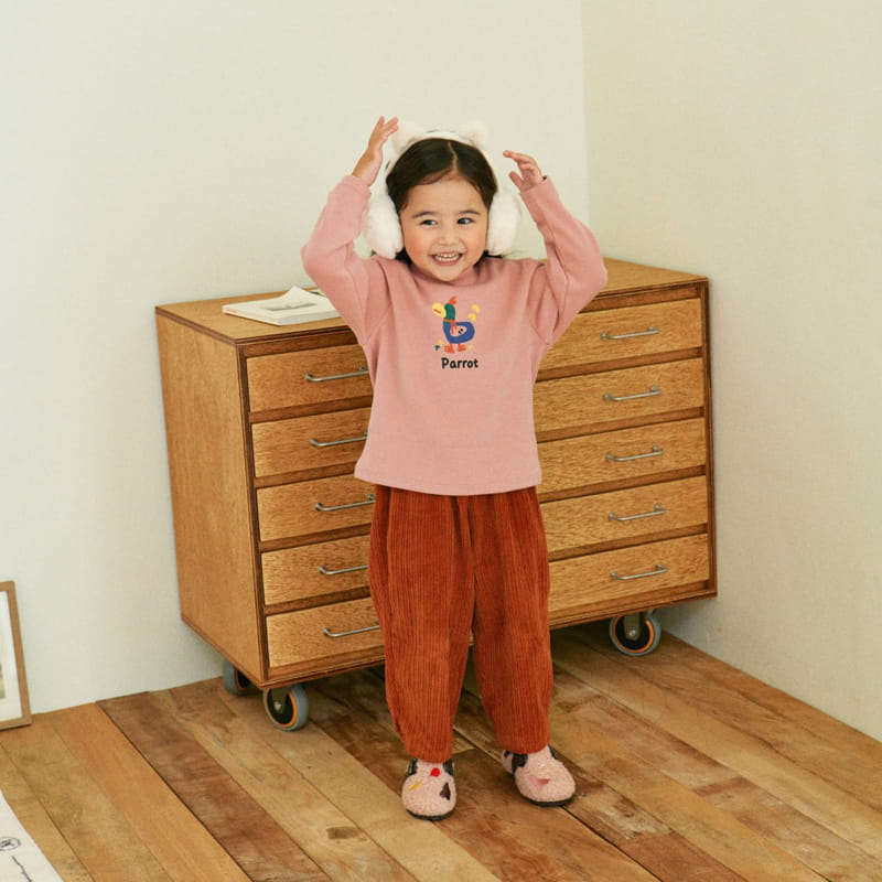1St Blue - Korean Children Fashion - #prettylittlegirls - Crown Rib Pants - 9