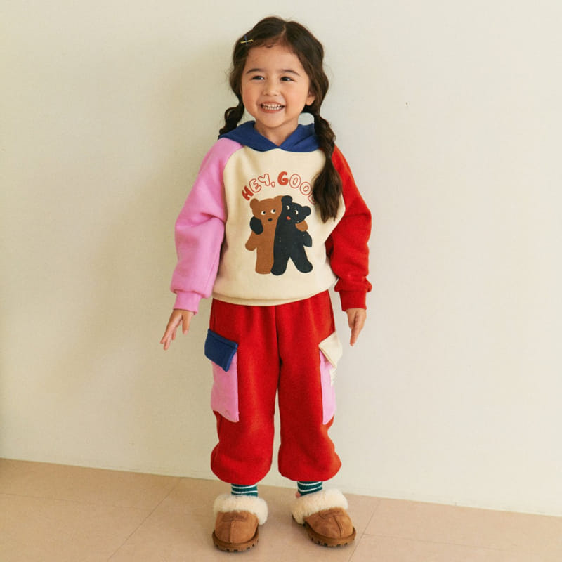 1St Blue - Korean Children Fashion - #stylishchildhood - Color Hoody Tee - 5