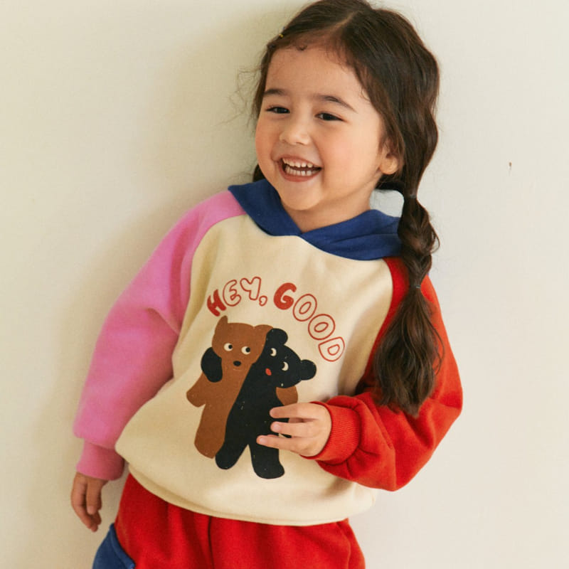 1St Blue - Korean Children Fashion - #todddlerfashion - Color Hoody Tee - 4