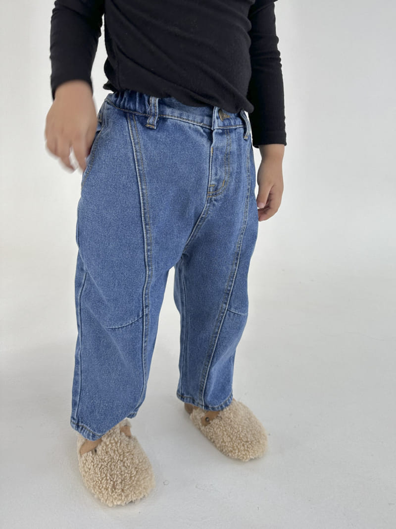A-Market - Korean Children Fashion - #childofig - Denim Cozy Pants - 8
