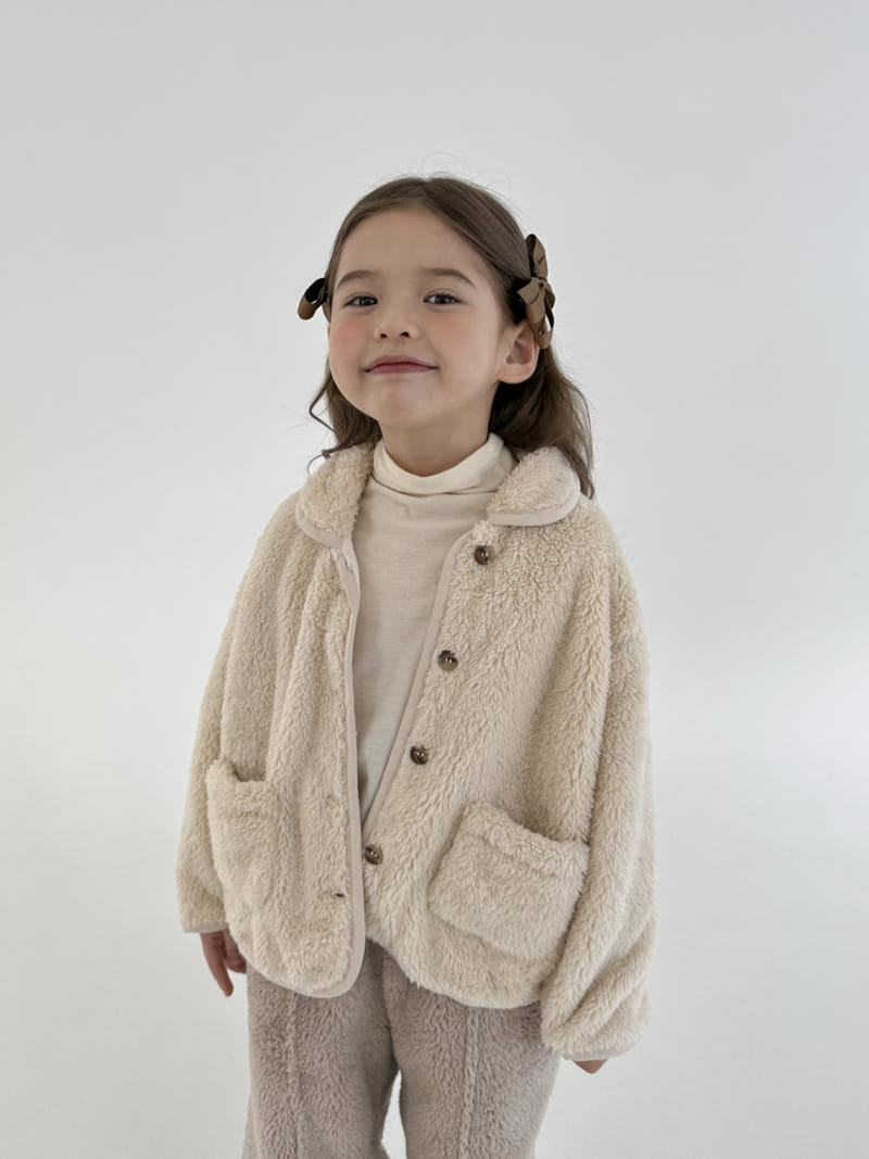 A-Market - Korean Children Fashion - #childofig - Collar Fleece Jumper - 7
