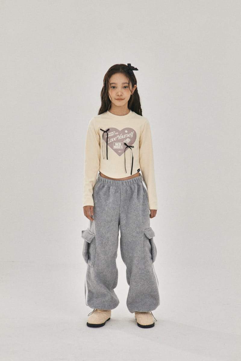 A-Market - Korean Children Fashion - #discoveringself - Ribbon Crop Tee - 11