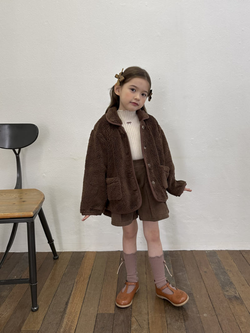 A-Market - Korean Children Fashion - #littlefashionista - Collar Fleece Jumper - 3