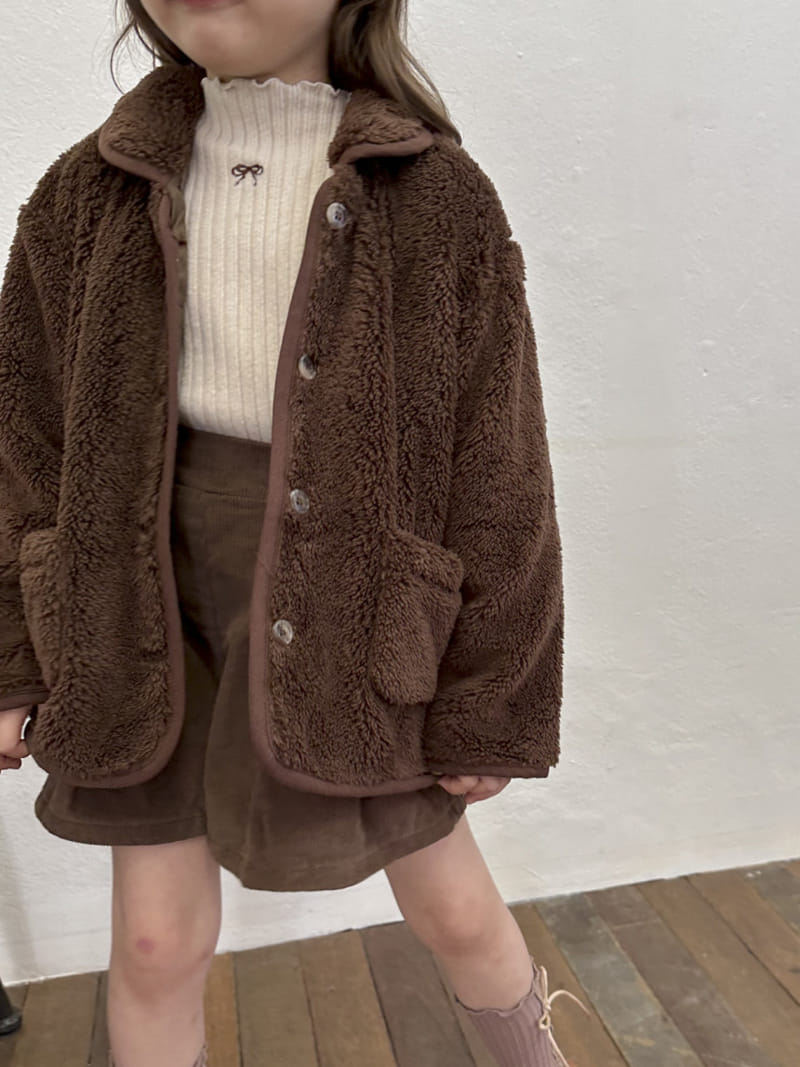 A-Market - Korean Children Fashion - #littlefashionista - Collar Fleece Jumper - 4