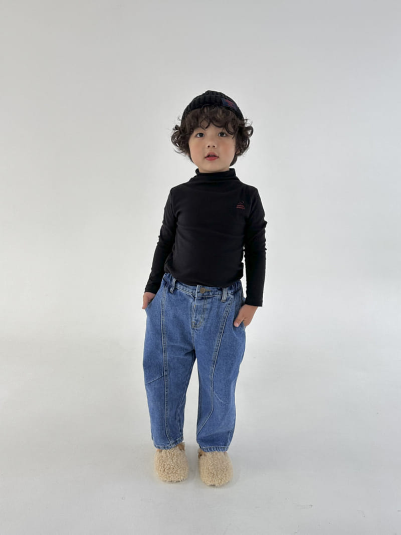 A-Market - Korean Children Fashion - #prettylittlegirls - Denim Cozy Pants - 7