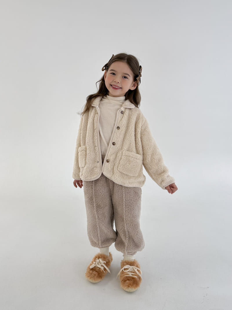 A-Market - Korean Children Fashion - #prettylittlegirls - Collar Fleece Jumper - 6