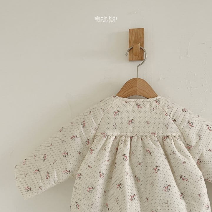 Aladin - Korean Children Fashion - #todddlerfashion - Flower Padding Coat - 3