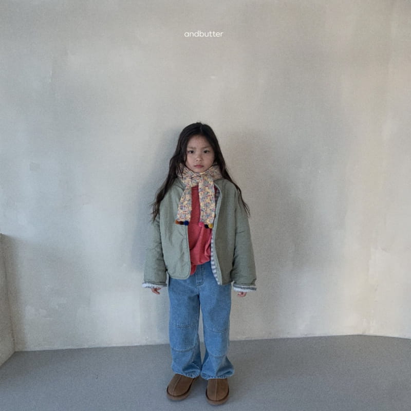 Andbutter - Korean Children Fashion - #Kfashion4kids - Slit Jeans - 8