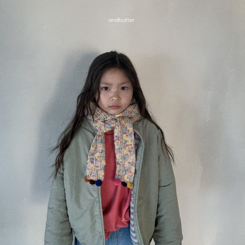 Andbutter - Korean Children Fashion - #childofig - Pompom Muffler - 11