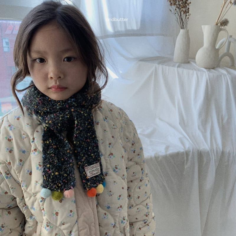 Andbutter - Korean Children Fashion - #kidsstore - Pompom Muffler - 4
