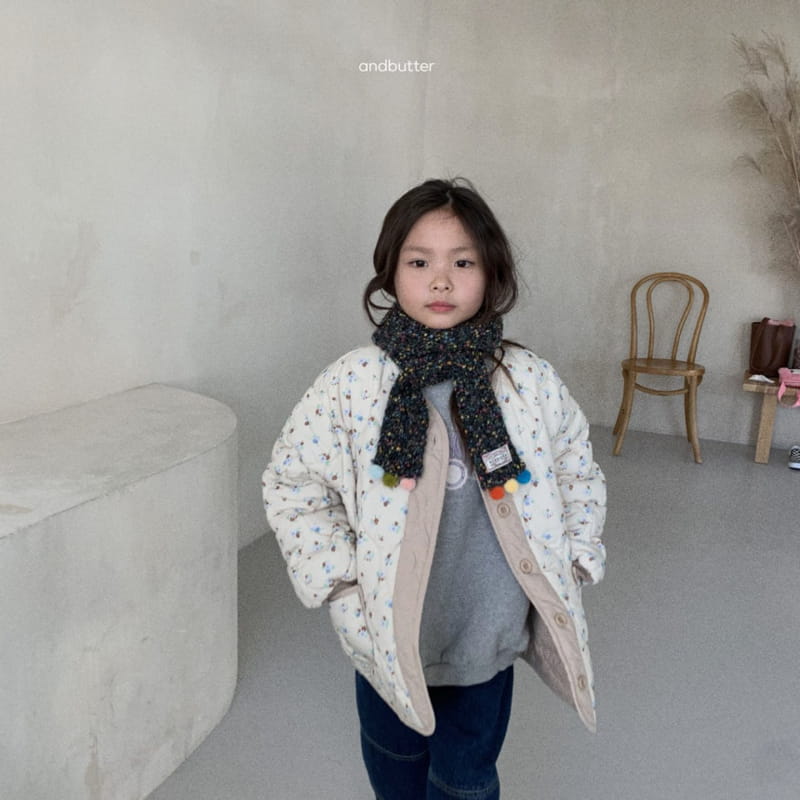 Andbutter - Korean Children Fashion - #littlefashionista - Pompom Muffler - 6
