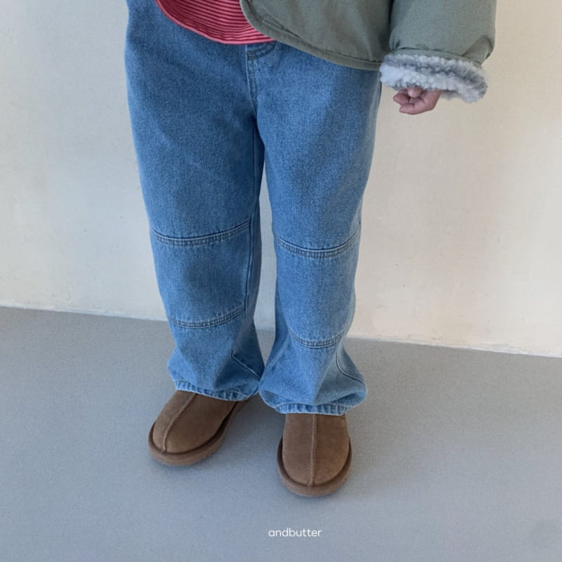 Andbutter - Korean Children Fashion - #magicofchildhood - Slit Jeans - 10