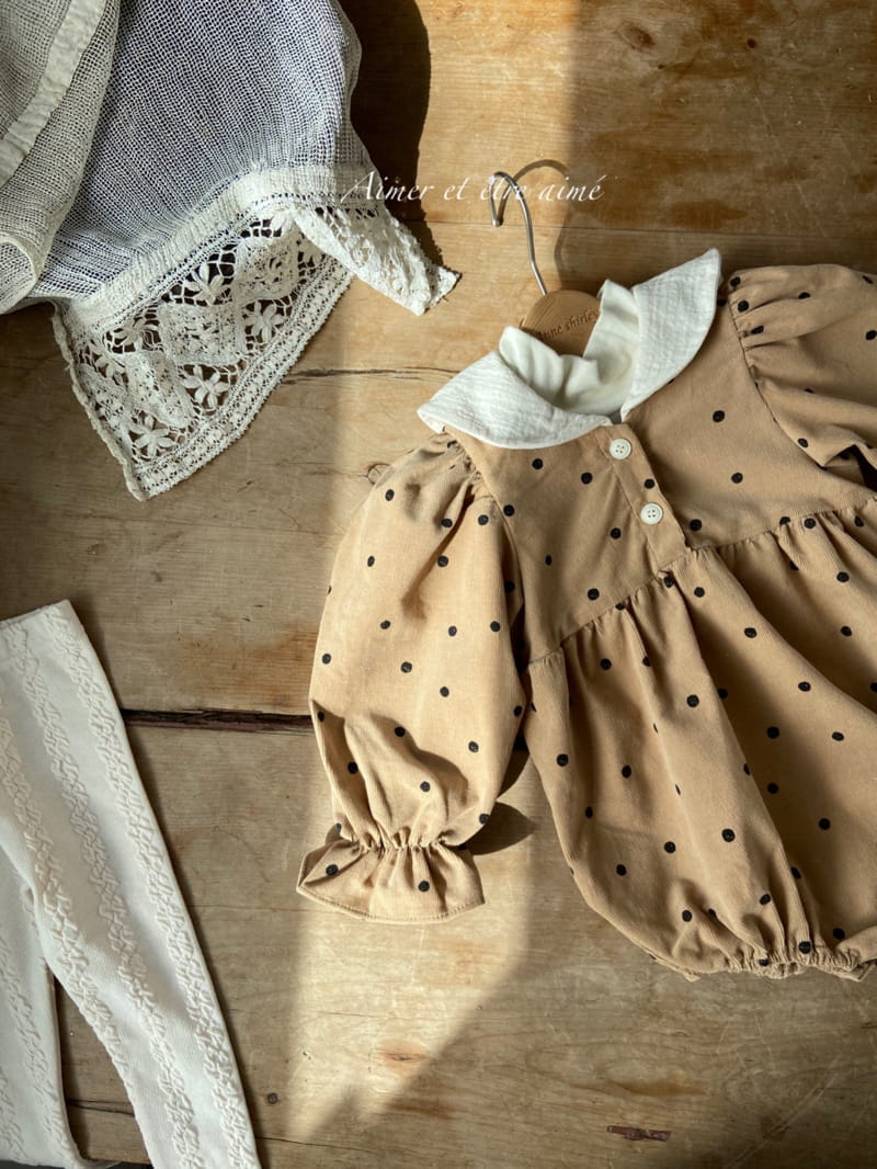 Anne Shirley - Korean Baby Fashion - #onlinebabyshop - Wendy Collar Bodysuit - 5