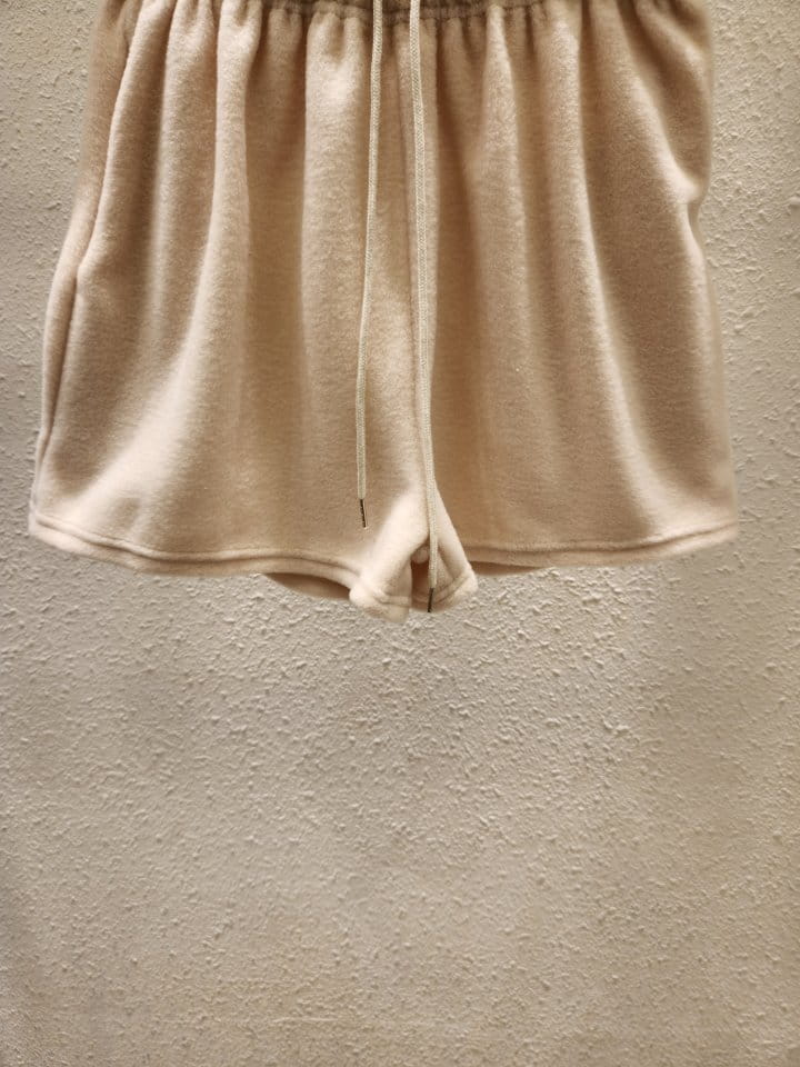 Another Plan - Korean Women Fashion - #momslook - Fleece Shorts - 2