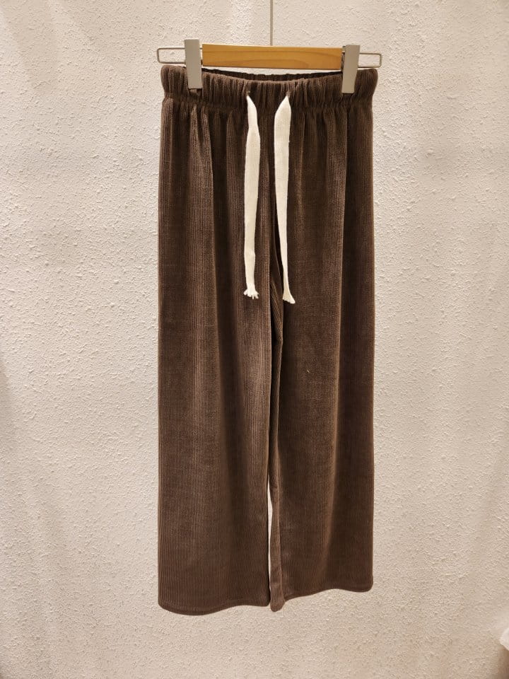 Another Plan - Korean Women Fashion - #momslook - Big String Pants - 4