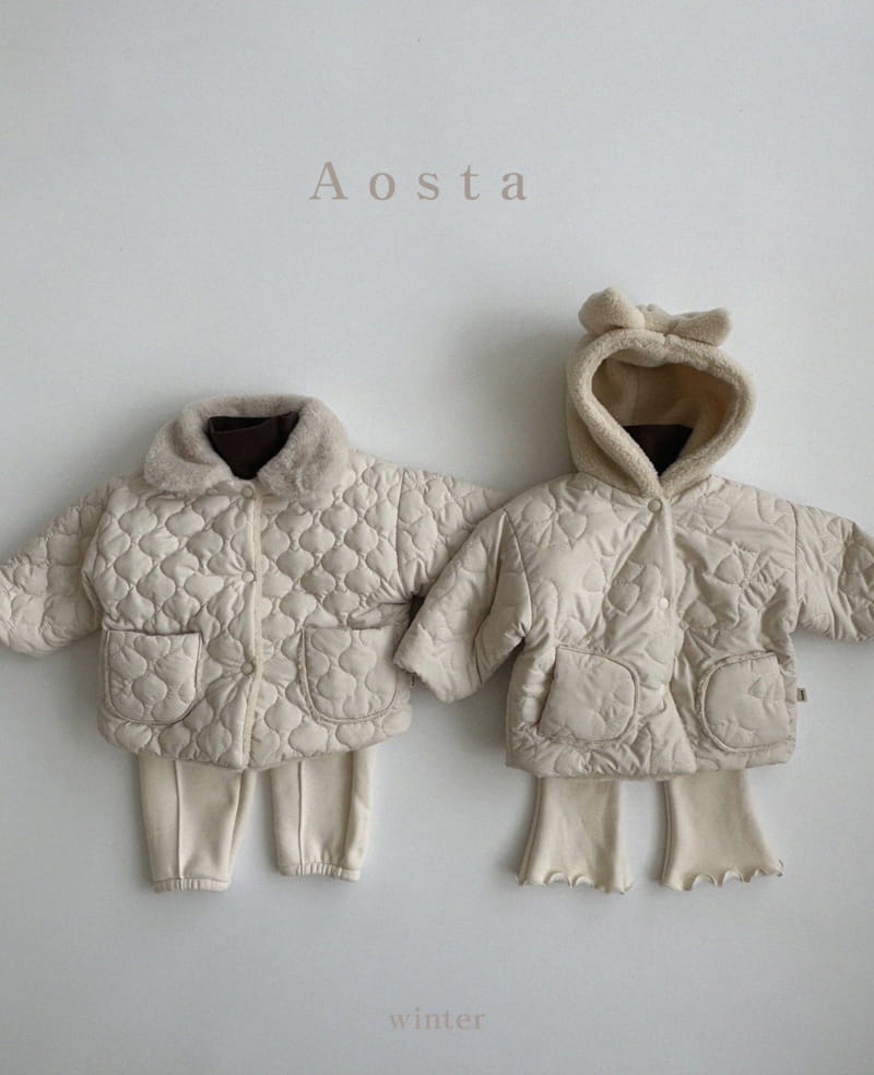 Aosta - Korean Children Fashion - #Kfashion4kids - Ribbon Shu Padding Jacket - 9