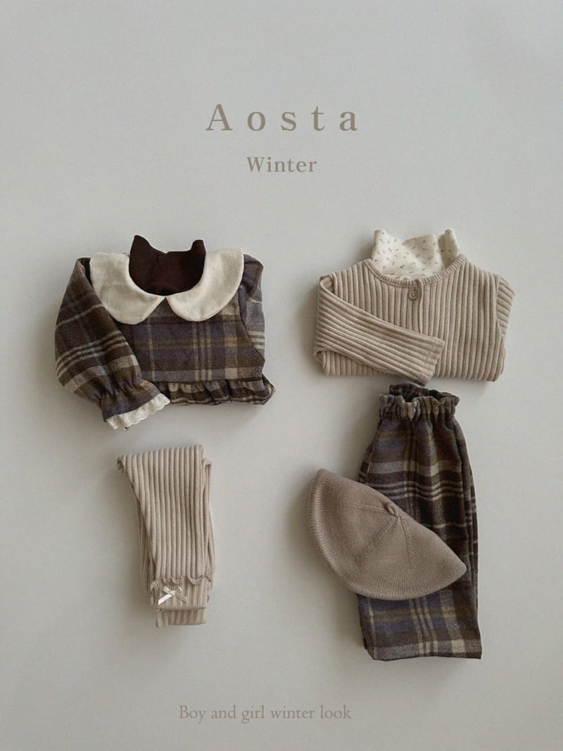 Aosta - Korean Children Fashion - #designkidswear - Check One-piece - 11