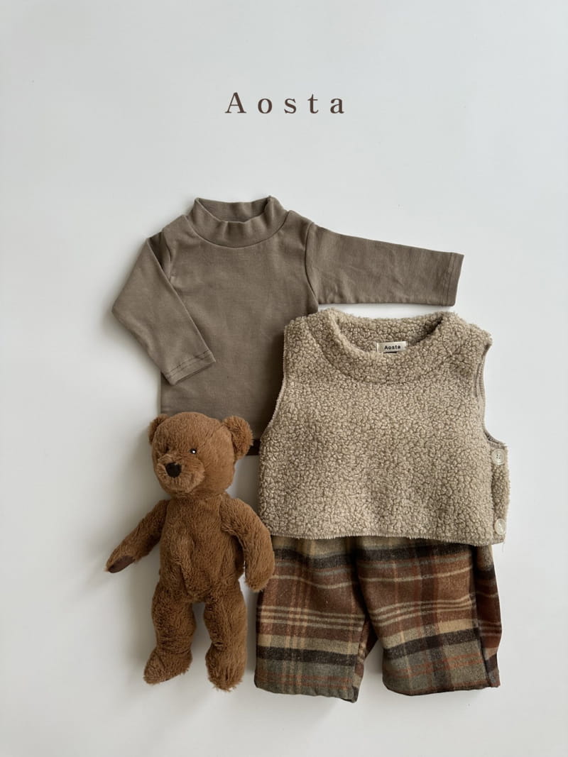 Aosta - Korean Children Fashion - #designkidswear - Check Pants - 10