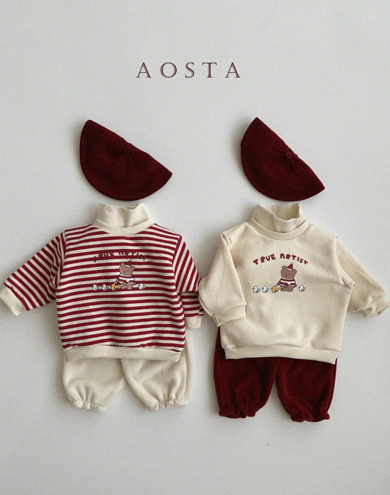 Aosta - Korean Children Fashion - #designkidswear - Artist Sweatshirt - 5