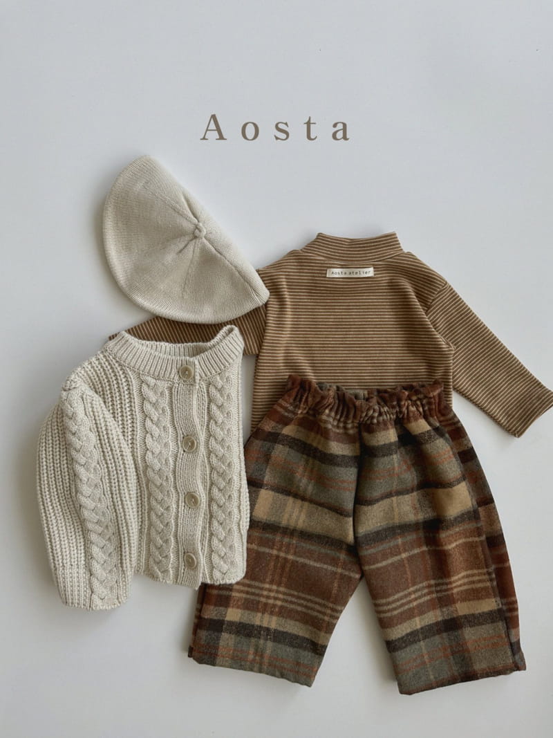 Aosta - Korean Children Fashion - #discoveringself - Check Pants - 11