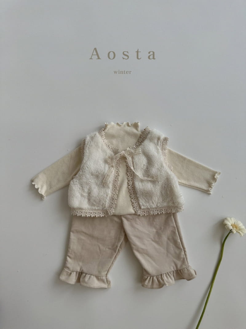 Aosta - Korean Children Fashion - #discoveringself - Olivia Frill Pants - 10