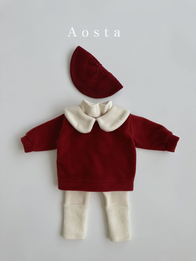 Aosta - Korean Children Fashion - #fashionkids - Winter Collar Tee - 2