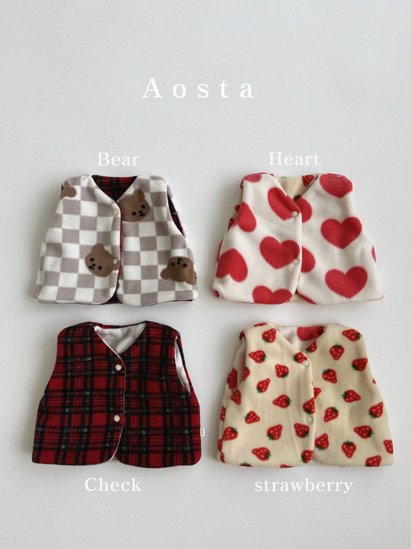 Aosta - Korean Children Fashion - #kidsshorts - Cloud Reversible Vest