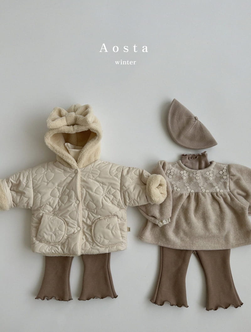 Aosta - Korean Children Fashion - #kidzfashiontrend - Ribbon Shu Padding Jacket - 8