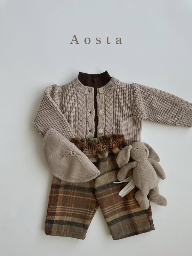 Aosta - Korean Children Fashion - #stylishchildhood - Check Pants - 7