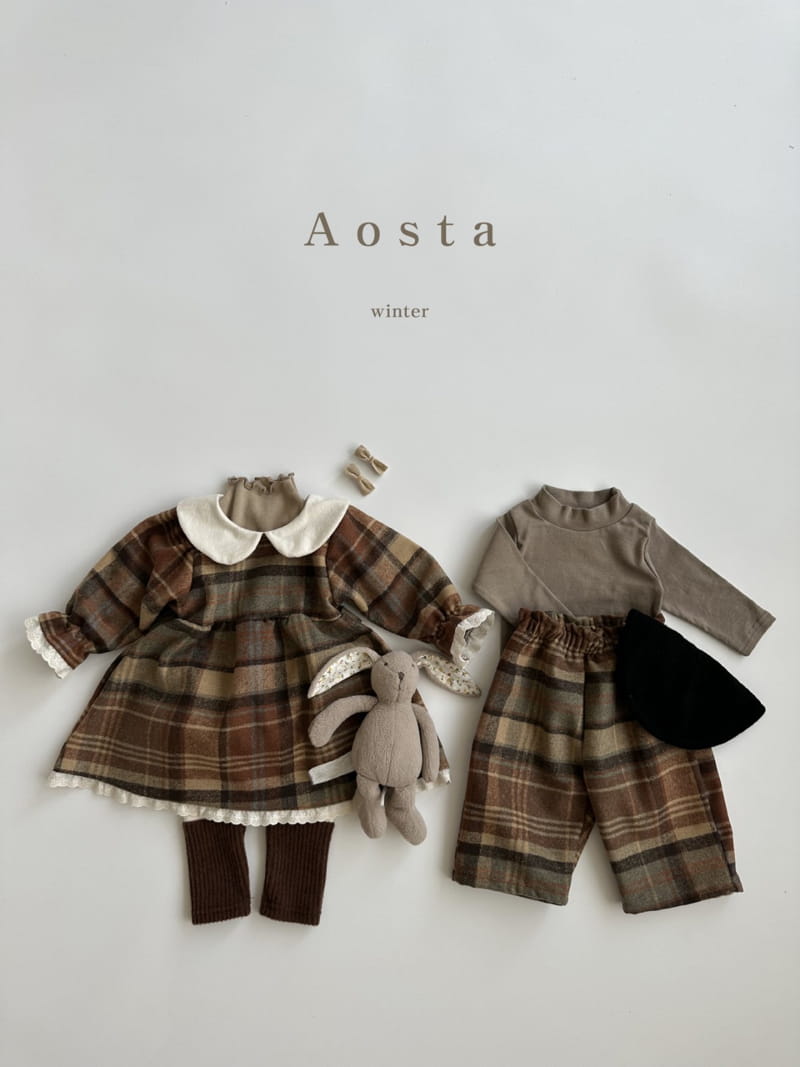 Aosta - Korean Children Fashion - #todddlerfashion - Check One-piece - 6