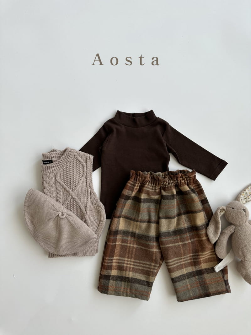 Aosta - Korean Children Fashion - #toddlerclothing - Check Pants - 6