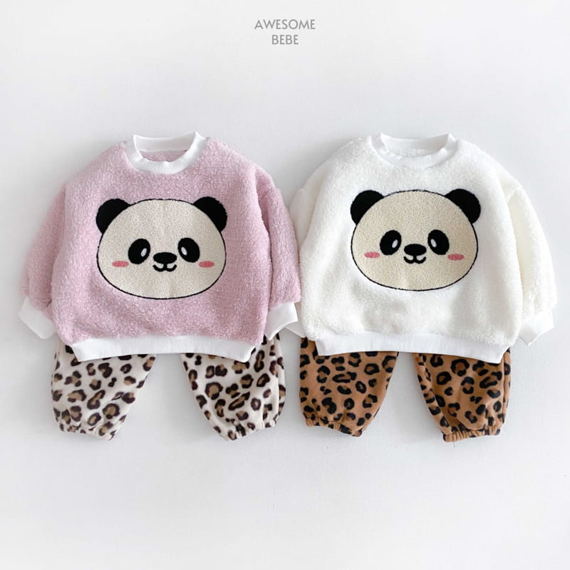 Awesome Bebe - Korean Children Fashion - #childrensboutique - Leopard Fleece Pants