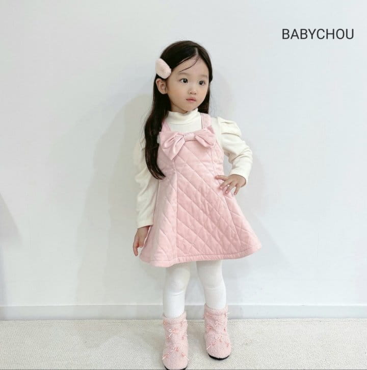 Babychou - Korean Children Fashion - #prettylittlegirls - SNOw White One-piece - 4