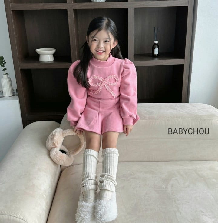 Babychou - Korean Children Fashion - #childrensboutique - Rolly Top Bottom Set - 2