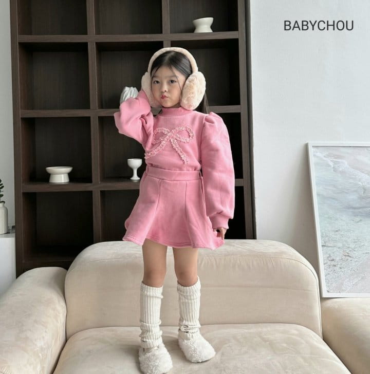 Babychou - Korean Children Fashion - #designkidswear - Rolly Top Bottom Set - 3