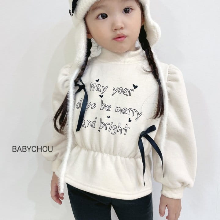 Babychou - Korean Children Fashion - #kidzfashiontrend - Merry Sweatshirt - 6