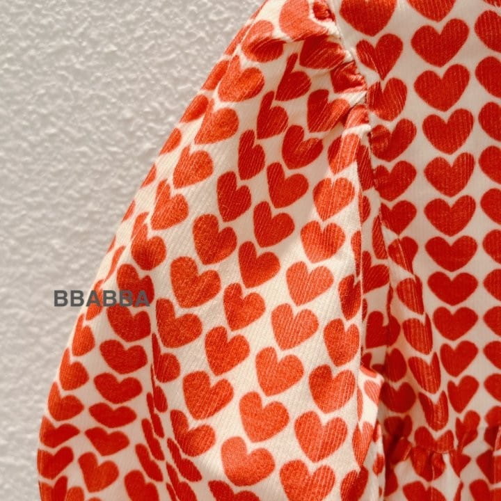 Bbabba - Korean Baby Fashion - #babyclothing - Rib Heart Bodysuit with Bonnet - 3