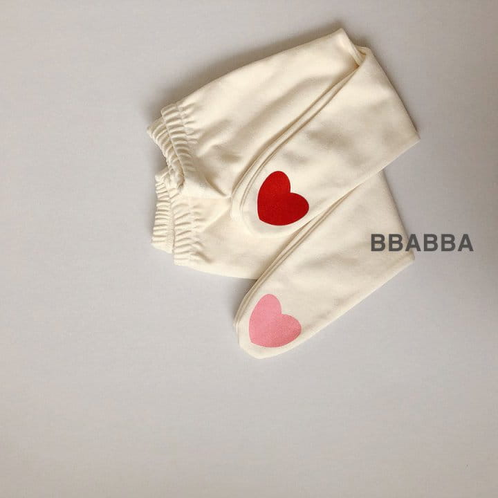 Bbabba - Korean Baby Fashion - #babyfashion - Heart Leggings - 4