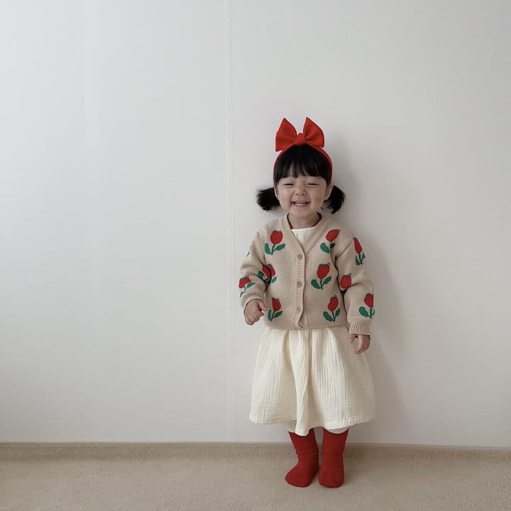 Bbabba - Korean Children Fashion - #littlefashionista - Tulip Knit Cardigan