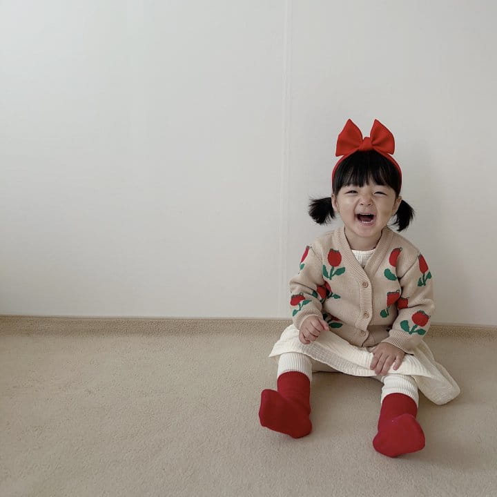 Bbabba - Korean Children Fashion - #magicofchildhood - Tulip Knit Cardigan - 2