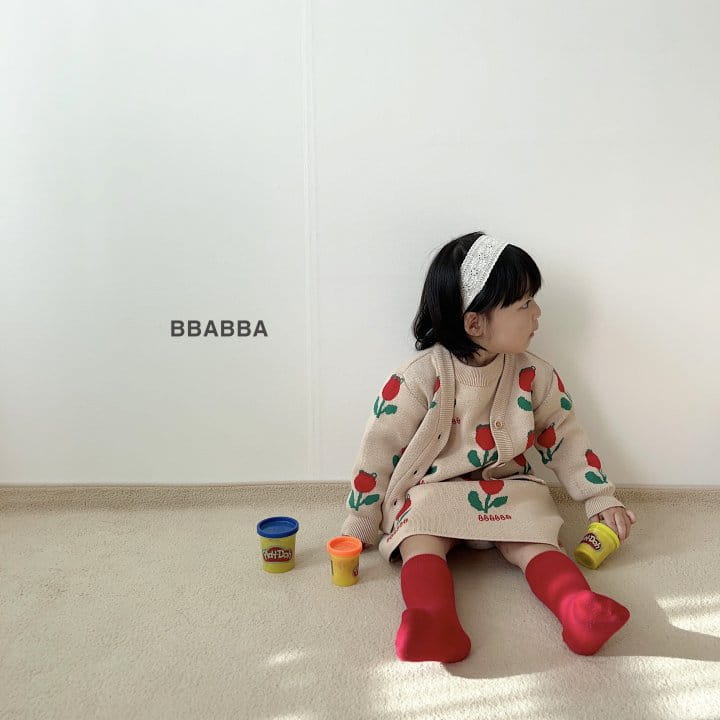 Bbabba - Korean Children Fashion - #minifashionista - Tulip Knit Cardigan - 4